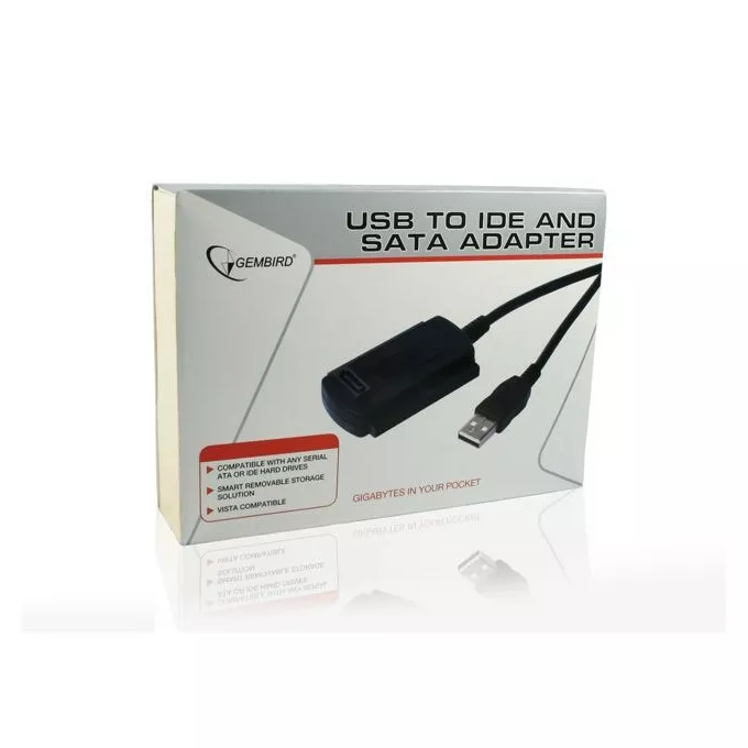 Gembird Adapter USB2.0 do IDE/SATA/2.5'/3.5'z zasilaczem