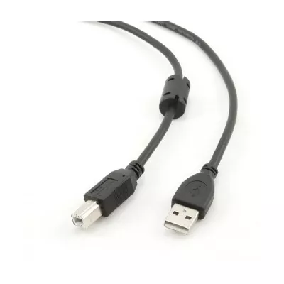 Gembird Kabel USB 2.0 typu AB AM-BM 4,5m FERRYT czarny