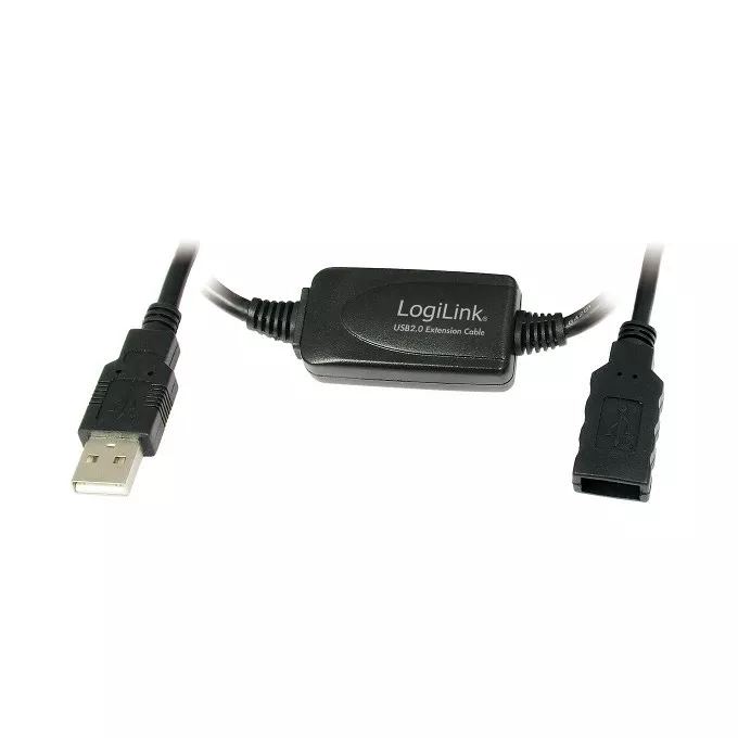 LogiLink Kabel USB 2.0 z aktywnym wzmacniaczem sygnału,10m