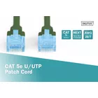 Digitus Patch cord U/UTP kat.5e PVC 5m Zielony