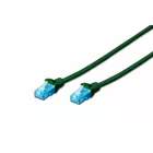 Digitus Patch cord U/UTP kat.5e PVC 5m Zielony