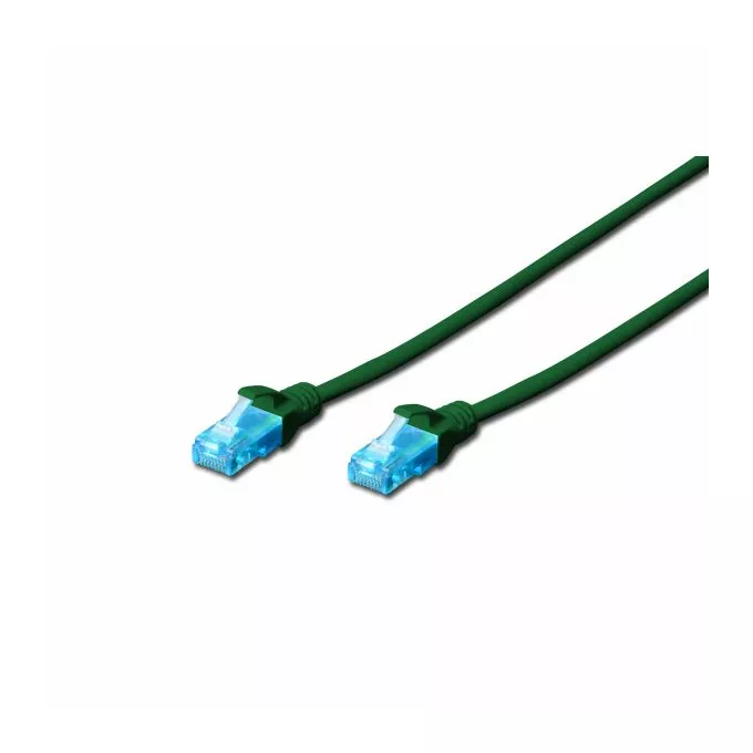 Digitus Patch cord U/UTP kat.5e PVC 2m Zielony
