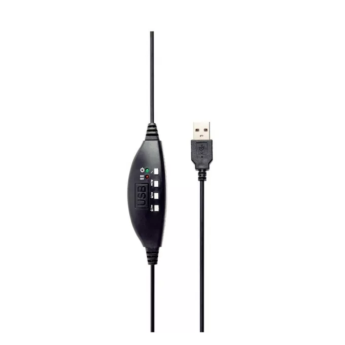 Gembird Słuchawki z mikrofonem MHS-U-001 USB czarne