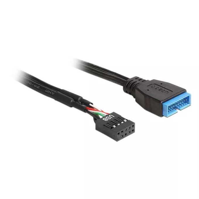 Delock Kabel Pin Header USB 3.0 19Pin Female/USB 2.0 9Pin Female