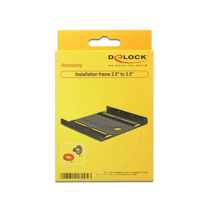 Delock Adapter HDD sanki/szyna 3,5'' na 2,5''