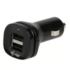 i-tec Dual USB Ładowarka Samochodowa 2x USB 2.1 A do iPad/iPhone, telefonów