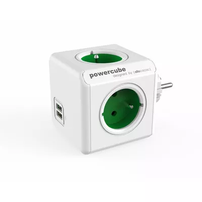 Allocacoc Rozgałęziacz PowerCube Original USB Green 2202GN/FROUPC