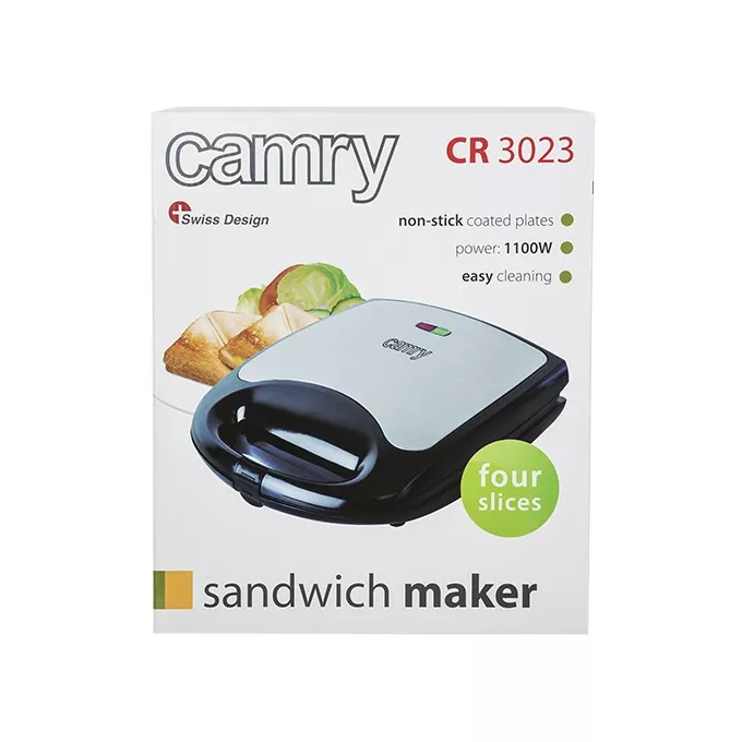 Camry Opiekacz do kanapek na 4 kanapki        CR 3023