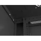 Lanberg Szafa instalacyjna wisząca 19 12U 600X450mm czarna (drzwi szklane)