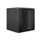 Lanberg Szafa instalacyjna wisząca 19'' 12U 600X600mm czarna (drzwi      szklane)