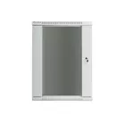 Lanberg Szafa instalacyjna wisząca 19 18U 600X600mm szara (drzwi szklane)