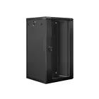 Lanberg Szafa instalacyjna wisząca 19'' 22U 600X600mm czarna (drzwi      szklane)