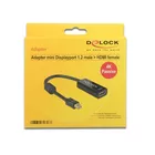 Delock ADAPTER DISPLAYPORT MINI 1.2-&gt;HDMI(F) 4K 20cm