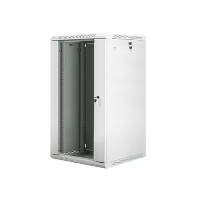 Lanberg Szafa instalacyjna wisząca 19 22U 600X600mm szara (drzwi szklane)