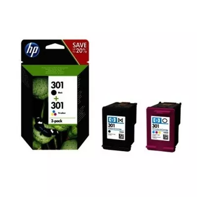HP Inc. Combo Pack Tusz 301bk+cl N9J72AE