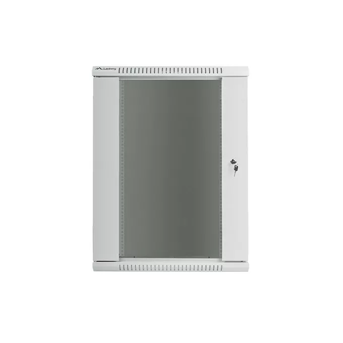 Lanberg Szafa instalacyjna wisząca 19 18U 600X600mm szara (drzwi szklane)