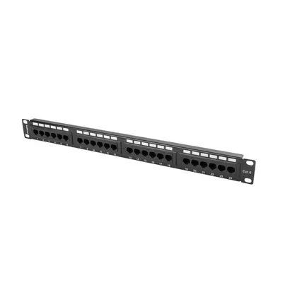 Lanberg Patch Panel 24 Port 1U Kat.6 czarny