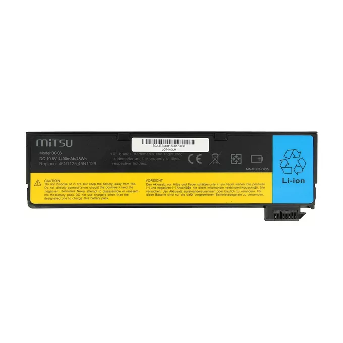 Mitsu Bateria do Lenovo T440, X240 4400 mAh (48 Wh) 10.8 - 11.1 Volt