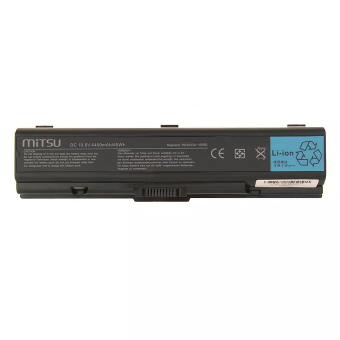 Mitsu Bateria do Toshiba A200, A300 4400 mAh (48 Wh) 10.8 - 11.1 Volt