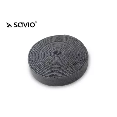 Elmak SAVORG-OC-04/G Organizer na kable, Taśma, Rzep, 3m x 20mm - szary
