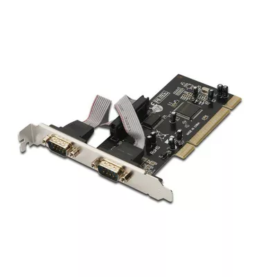 Digitus Karta rozszerzeń/Kontroler RS232 PCI, 2xDB9, Low Profile, Chipset: MCS9865
