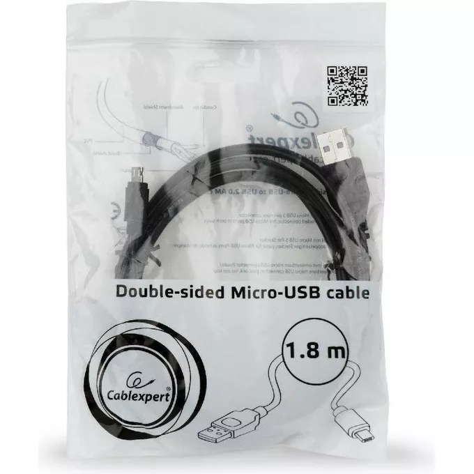 Gembird Kabel USB -&gt; Micro USB dwustronne 1.8m