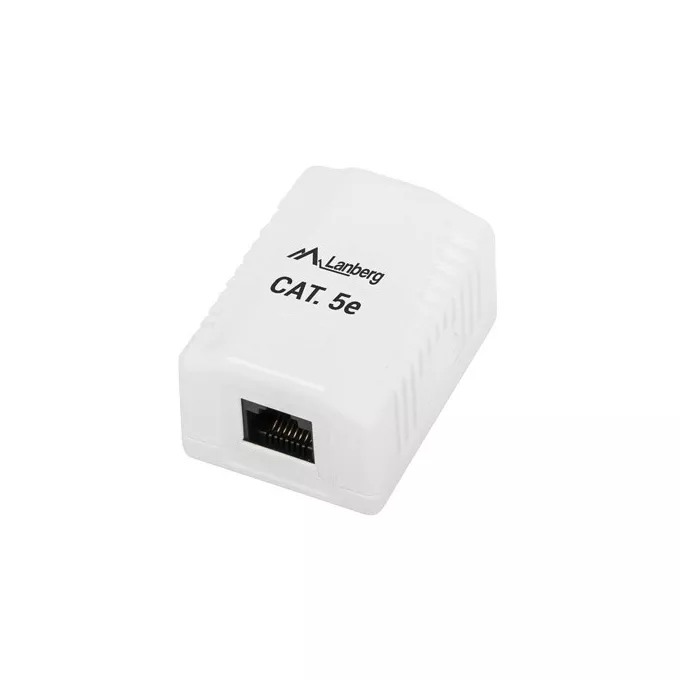Lanberg Gniazdo natynkowe RJ45 Kat.5E białe