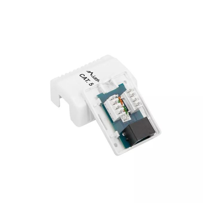 Lanberg Gniazdo natynkowe RJ45 Kat.5E białe