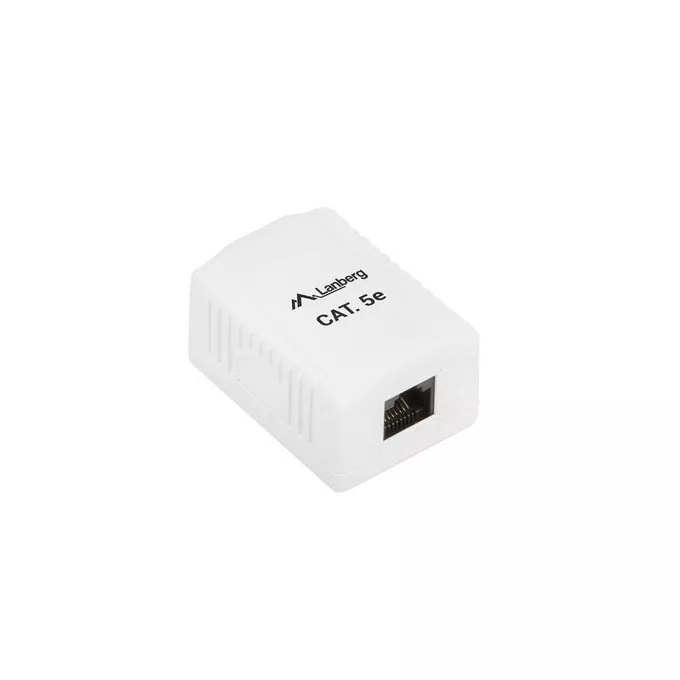 Lanberg Gniazdo natynkowe RJ45 Kat.5E białe