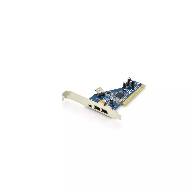 Digitus Karta/Kontroler Firewire (400) PCI, 2x6pin. 1x4pin Wew., 1x6pin Zew. IEEE1394a, Chipset: TSB43AB23