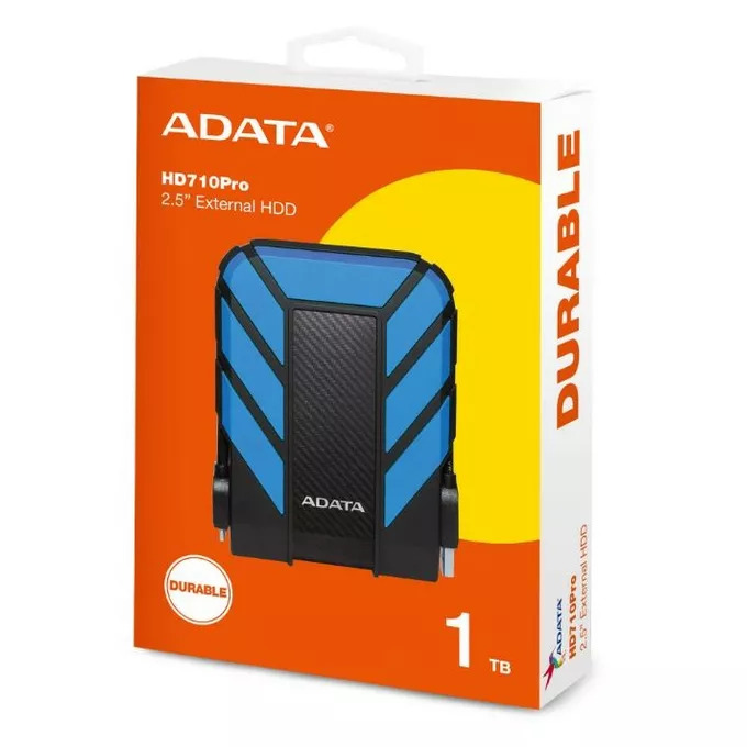 Adata DashDrive Durable HD710 1TB 2.5'' USB3.1 Niebieski