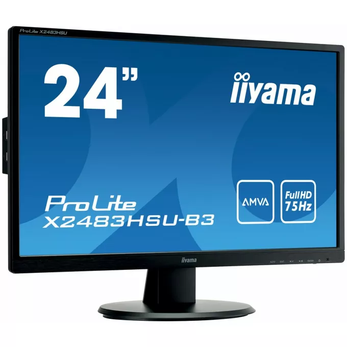 IIYAMA Monitor 23.8 ProLite X2483HSU-B3 AMVA,HDMI,USB,DP,2x2W