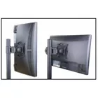 Techly Uchwyt biurkowy LCD/LED 13-27 cali podwójny 2x10kg, czarny