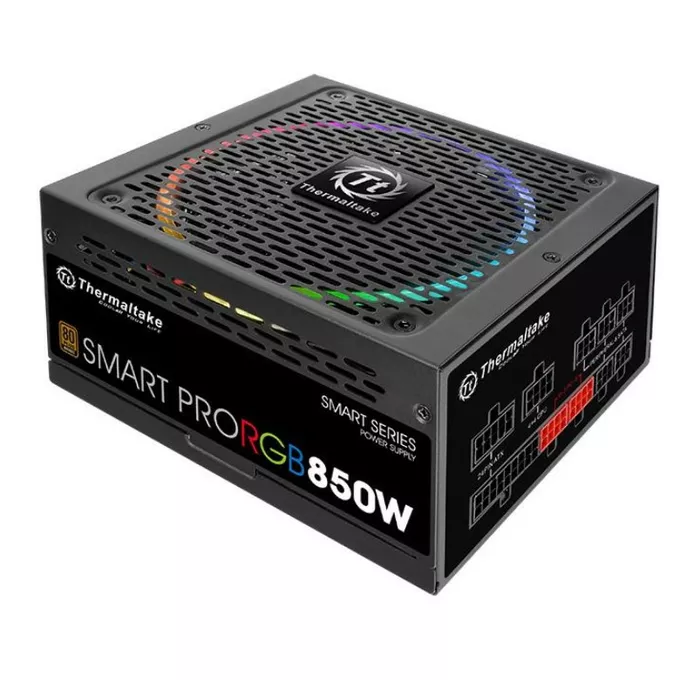 Thermaltake Smart Pro RGB 850W Modular (80+ Bronze, 4xPEG, 140mm, Single Rail)