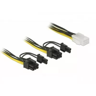 Delock Kabel rozdzielacz zasilania PCI Express 6Pin/2x PCI Express   8PIN 15cm