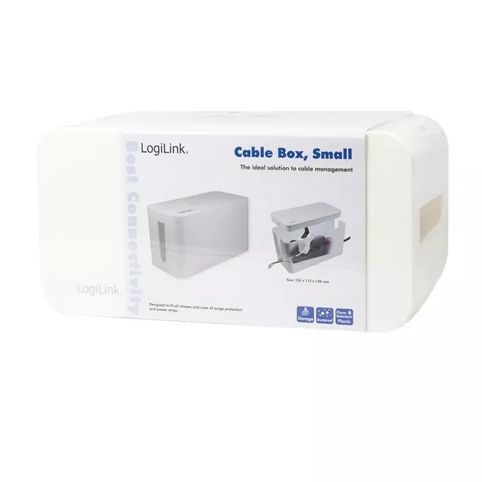 LogiLink Organizer kabli Cable Box, biały