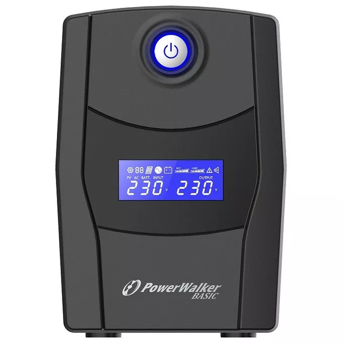 PowerWalker UPS Line-Interactive 600VA STL FR 2x PL 230V, USB, RJ11/45      In/Out