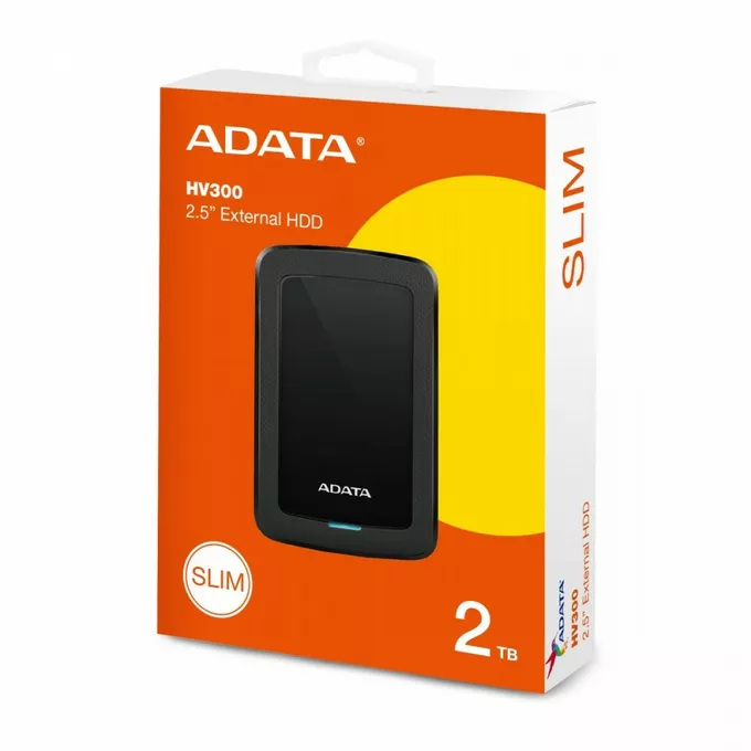 Adata DashDrive HV300 2TB 2.5 USB3.1 Czarny