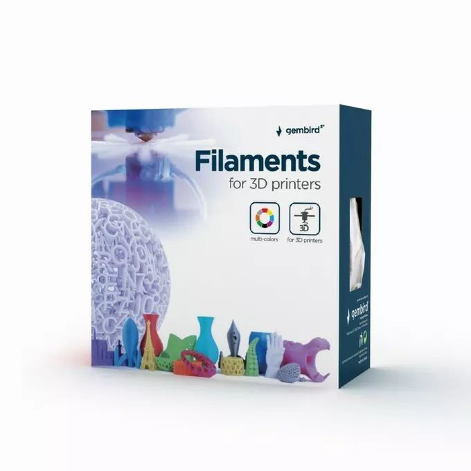 Gembird Filament drukarki 3D PETG/1.75mm/1kg/czarny