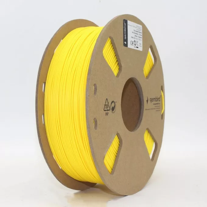 Gembird Filament drukarki 3D PLA/1.75 mm/1kg/żółty