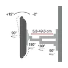 Techly Uchwyt ścienny do TV LCD/LED 40-80cali 50kg VESA pełna regulacja czarny