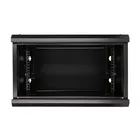 Extralink Szafka wisząca rack 6U 600x450 czarna szklane drzwi