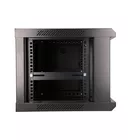 Extralink Szafka wisząca rack 6U 600x450 czarna szklane drzwi