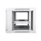 Extralink Szafka wisząca rack 6U 600x450 szara szklane drzwi