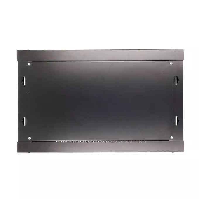 Extralink Szafka wisząca rack 6U 600x450 czarna szklane drzwi