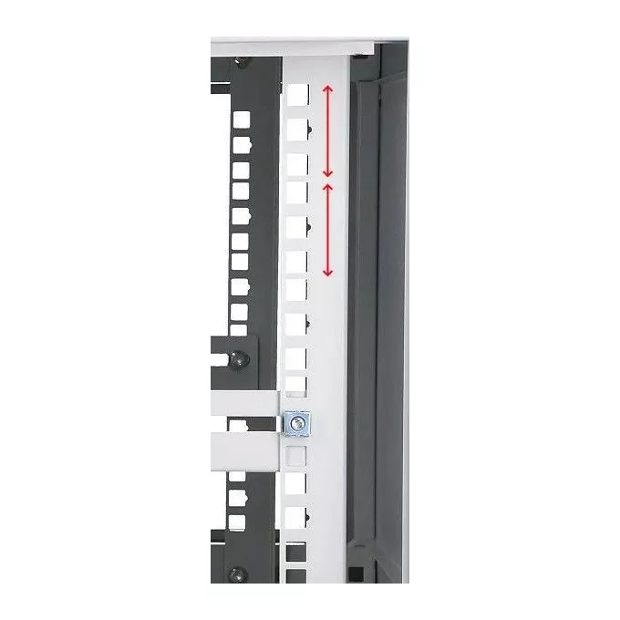 Extralink Szafka wisząca rack 6U 600x450 szara szklane drzwi