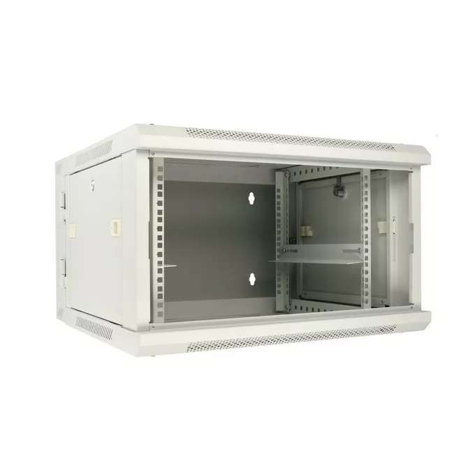 Extralink Szafka wisząca rack 6U 600x600 szara dwusekcyjna