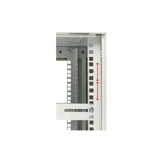 Extralink Szafka wisząca rack 6U 600x600 szara dwusekcyjna