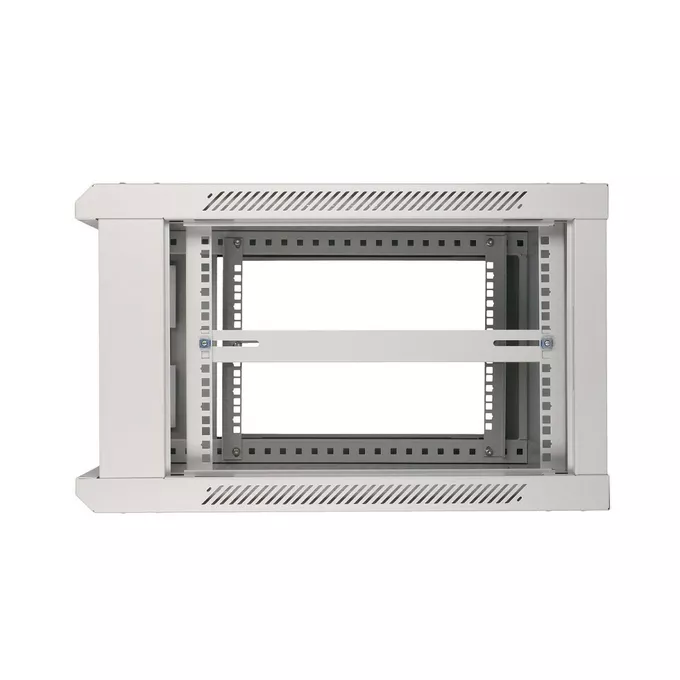 Extralink Szafka wisząca rack 6U 600x600 szara szklane drzwi