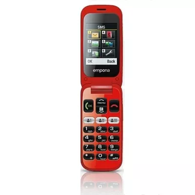 Telefon One V200 czarno-czerwony